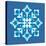 8-Bit Pixel Snowflake-wongstock-Stretched Canvas