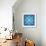 8-Bit Pixel Snowflake-wongstock-Framed Art Print displayed on a wall