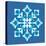 8-Bit Pixel Snowflake-wongstock-Stretched Canvas