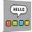 8-Bit Pxiel Characters Say Hello-wongstock-Mounted Art Print