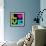 8-Bit Retro Pixel Love Heart-wongstock-Framed Art Print displayed on a wall