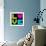 8-Bit Retro Pixel Love Heart-wongstock-Framed Art Print displayed on a wall