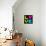 8-Bit Retro Pixel Love Heart-wongstock-Framed Stretched Canvas displayed on a wall