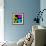 8-Bit Retro Pixel Love Heart-wongstock-Framed Art Print displayed on a wall