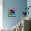 8-Bit Retro Pixel Love Heart-wongstock-Framed Art Print displayed on a wall