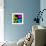 8-Bit Retro Pixel Love Heart-wongstock-Framed Art Print displayed on a wall