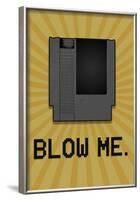 8-Bit Video Game Cartridge Blow Me-null-Framed Poster