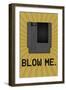 8-Bit Video Game Cartridge Blow Me-null-Framed Art Print