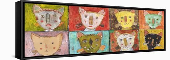 8 Cats-Jill Mayberg-Framed Stretched Canvas