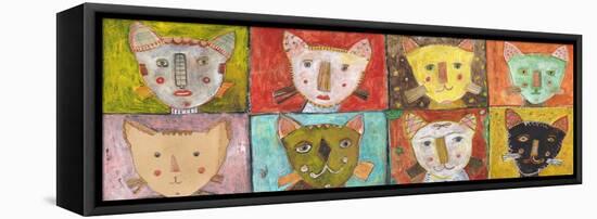 8 Cats-Jill Mayberg-Framed Stretched Canvas