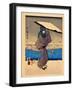 8 Famous View in Edo-Ando Hiroshige-Framed Giclee Print