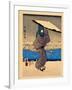 8 Famous View in Edo-Ando Hiroshige-Framed Giclee Print