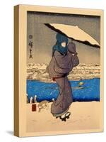 8 Famous View in Edo-Ando Hiroshige-Stretched Canvas