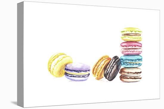 8 Macarons-Redstreake-Stretched Canvas