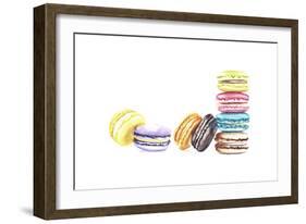 8 Macarons-Redstreake-Framed Art Print