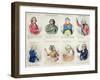 8 Vignettes Depicting Eloquence, Published by Hannah Humphrey in 1795-James Gillray-Framed Giclee Print