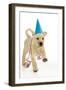 8 Week Old Labrador Puppy in Party Hat and Streamers-null-Framed Photographic Print