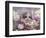 8-Week, Silver Tortoiseshell-And-White Kitten, Among Gillyflowers, Carnations and Meadowseed-Jane Burton-Framed Premium Photographic Print