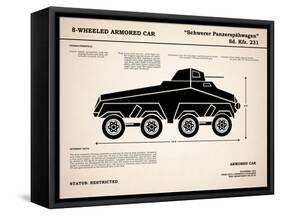 8 Wheeled Armored Car-Mark Rogan-Framed Stretched Canvas