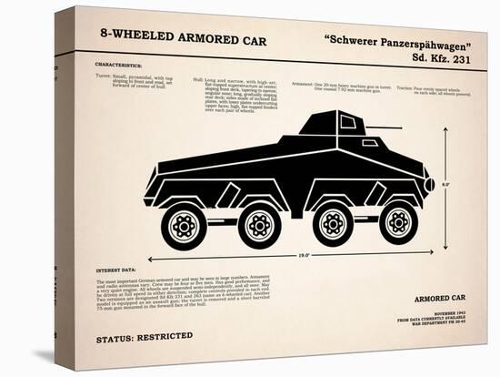 8 Wheeled Armored Car-Mark Rogan-Stretched Canvas