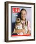 8-year-old Amelia and her American Girl doll Kristen on the cover of LIFE 12-03-2004.-Erin Patrice O'brien-Framed Photographic Print