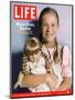 8-year-old Amelia and her American Girl doll Kristen on the cover of LIFE 12-03-2004.-Erin Patrice O'brien-Mounted Photographic Print