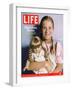 8-year-old Amelia and her American Girl doll Kristen on the cover of LIFE 12-03-2004.-Erin Patrice O'brien-Framed Photographic Print