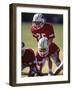 8 Year Old Boys Playing Football-null-Framed Photographic Print