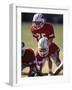 8 Year Old Boys Playing Football-null-Framed Photographic Print