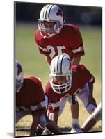 8 Year Old Boys Playing Football-null-Mounted Photographic Print