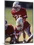 8 Year Old Boys Playing Football-null-Mounted Photographic Print