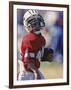 8 Year Old Boys Playing Football-null-Framed Photographic Print