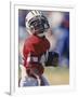 8 Year Old Boys Playing Football-null-Framed Photographic Print