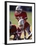 8 Year Old Boys Playing Football-null-Framed Photographic Print