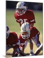 8 Year Old Boys Playing Football-null-Mounted Photographic Print