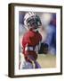 8 Year Old Boys Playing Football-null-Framed Photographic Print