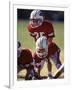 8 Year Old Boys Playing Football-null-Framed Photographic Print