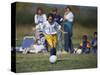 8 Year Old Girl in Action Durring Soccer Game, Lakewood, Colorado, USA-null-Stretched Canvas