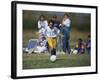 8 Year Old Girl in Action Durring Soccer Game, Lakewood, Colorado, USA-null-Framed Photographic Print