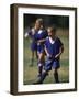 8 Year Old Girl in Action Durring Soccer Game, Lakewood, Colorado, USA-null-Framed Photographic Print