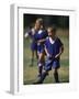 8 Year Old Girl in Action Durring Soccer Game, Lakewood, Colorado, USA-null-Framed Photographic Print