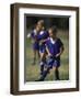 8 Year Old Girl in Action Durring Soccer Game, Lakewood, Colorado, USA-null-Framed Photographic Print