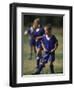 8 Year Old Girl in Action Durring Soccer Game, Lakewood, Colorado, USA-null-Framed Photographic Print