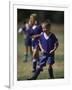 8 Year Old Girl in Action Durring Soccer Game, Lakewood, Colorado, USA-null-Framed Photographic Print