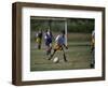 8 Year Old Girl in Action Durring Soccer Game, Lakewood, Colorado, USA-null-Framed Photographic Print