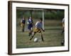 8 Year Old Girl in Action Durring Soccer Game, Lakewood, Colorado, USA-null-Framed Photographic Print