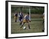 8 Year Old Girl in Action Durring Soccer Game, Lakewood, Colorado, USA-null-Framed Photographic Print