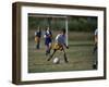 8 Year Old Girl in Action Durring Soccer Game, Lakewood, Colorado, USA-null-Framed Photographic Print