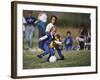 8 Year Old Girls in Action Durring Soccer Game, Lakewood, Colorado, USA-null-Framed Photographic Print