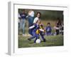 8 Year Old Girls in Action Durring Soccer Game, Lakewood, Colorado, USA-null-Framed Photographic Print